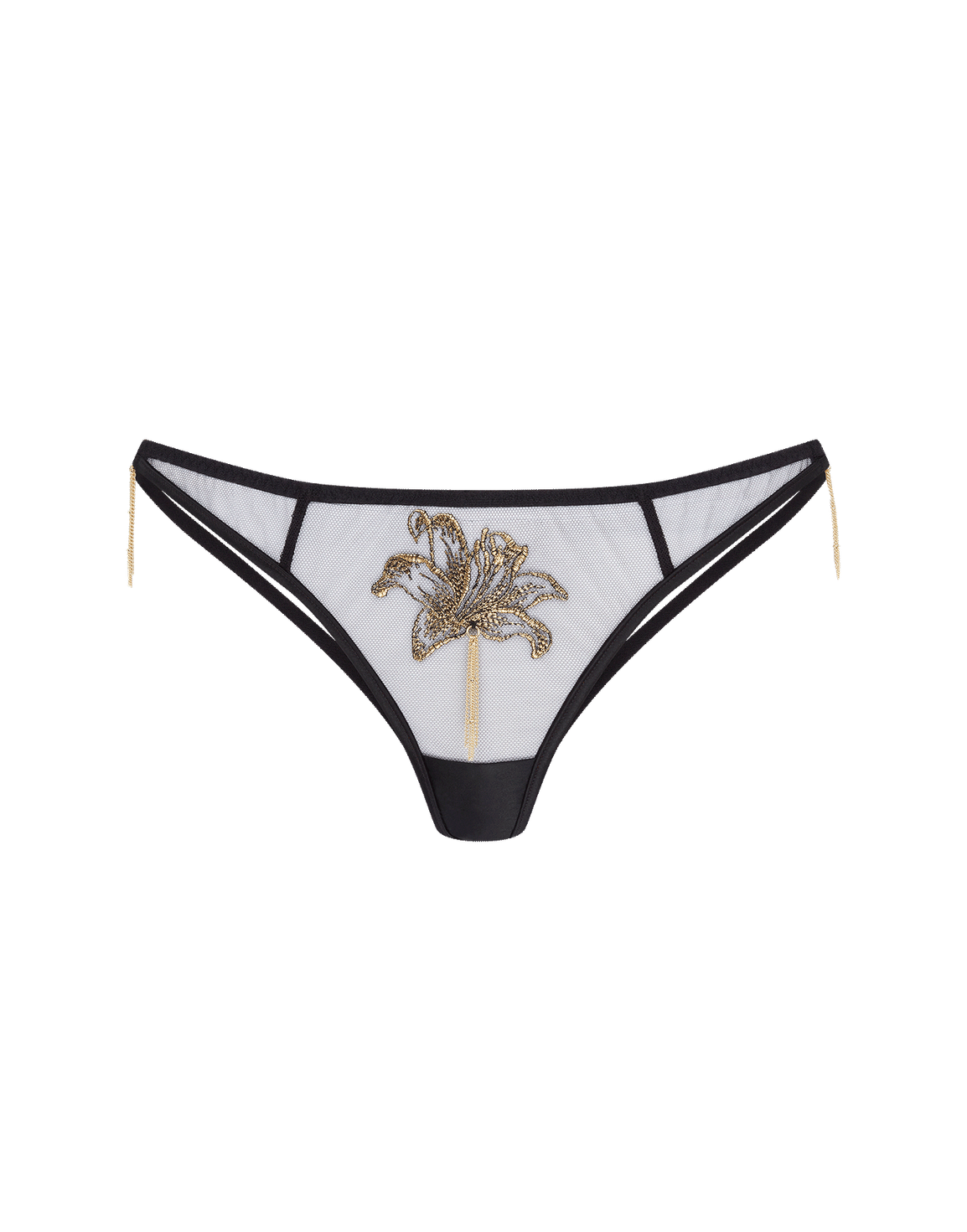 Auretta Thong Black/Gold | Agent Provocateur