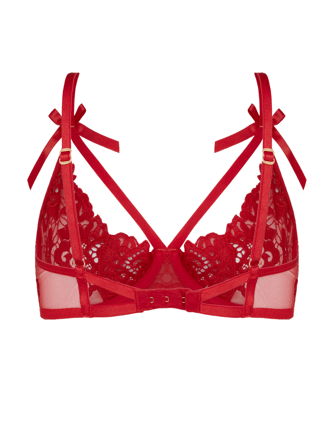 Cendrillon Plunge Underwired Bra Red | Agent Provocateur