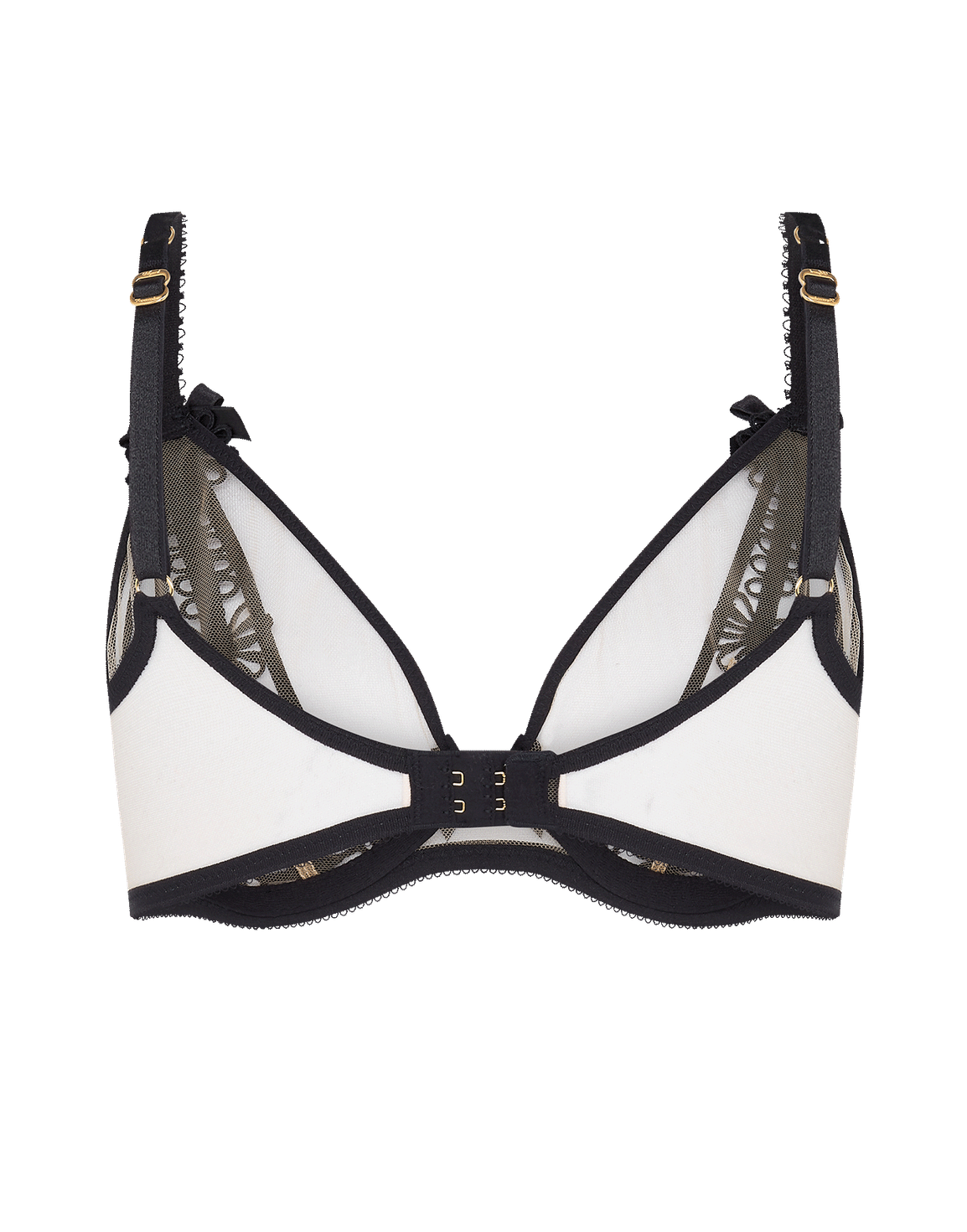 Coletta Plunge Underwired Bra Black/Sand | Agent Provocateur