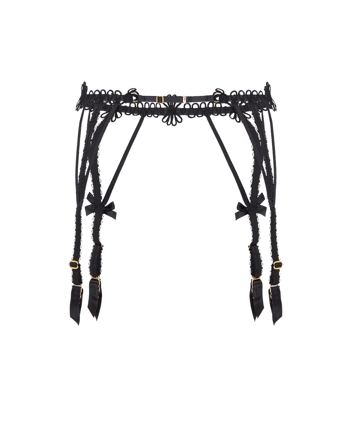 Coletta Suspender Black/Sand | Agent Provocateur