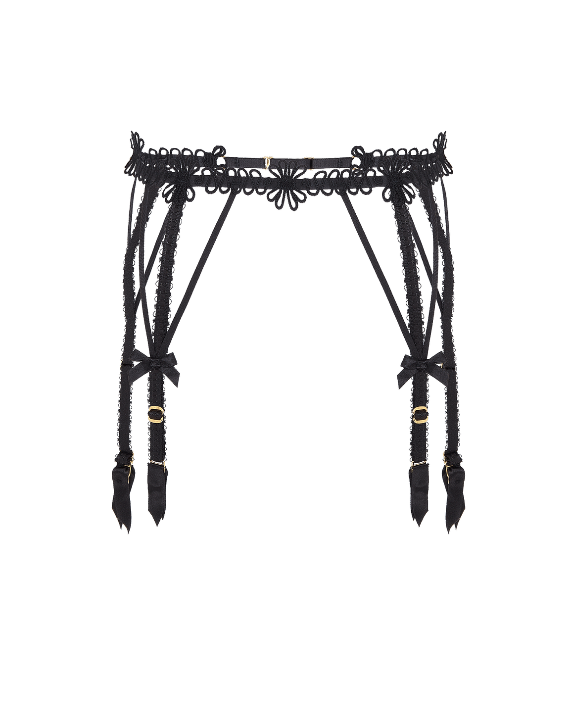 Coletta Suspender Black/Sand | Agent Provocateur