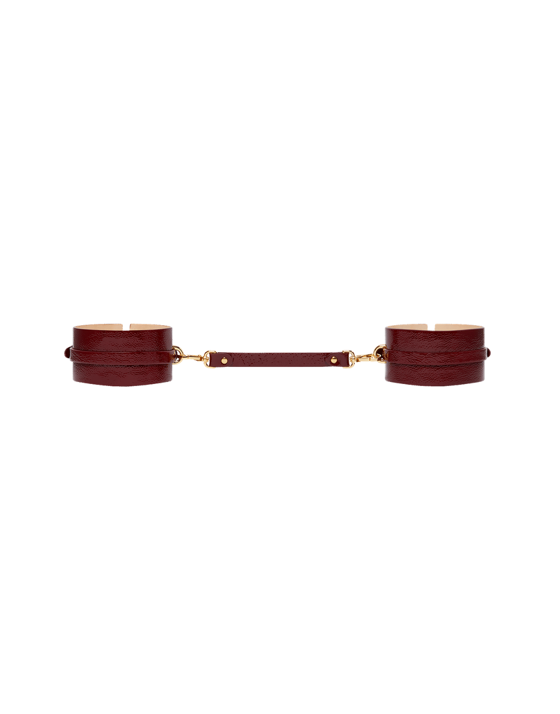 Darlina Ankle Cuffs Burgundy/Gold | Agent Provocateur