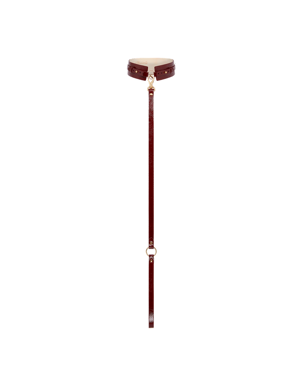 Darlina Choker Burgundy/Gold | Agent Provocateur