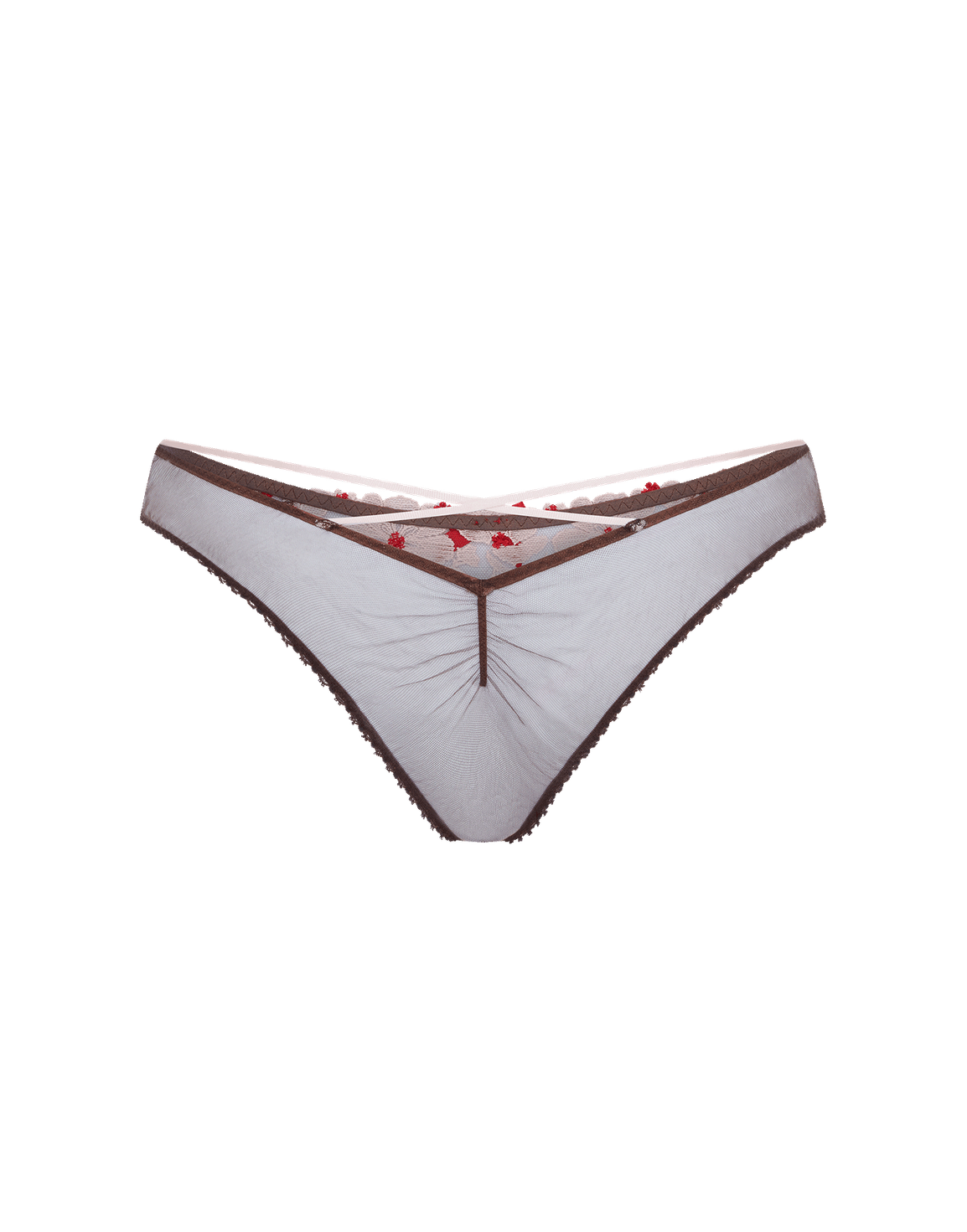 Dawne Full Brief Chestnut/Pink/Red | Agent Provocateur