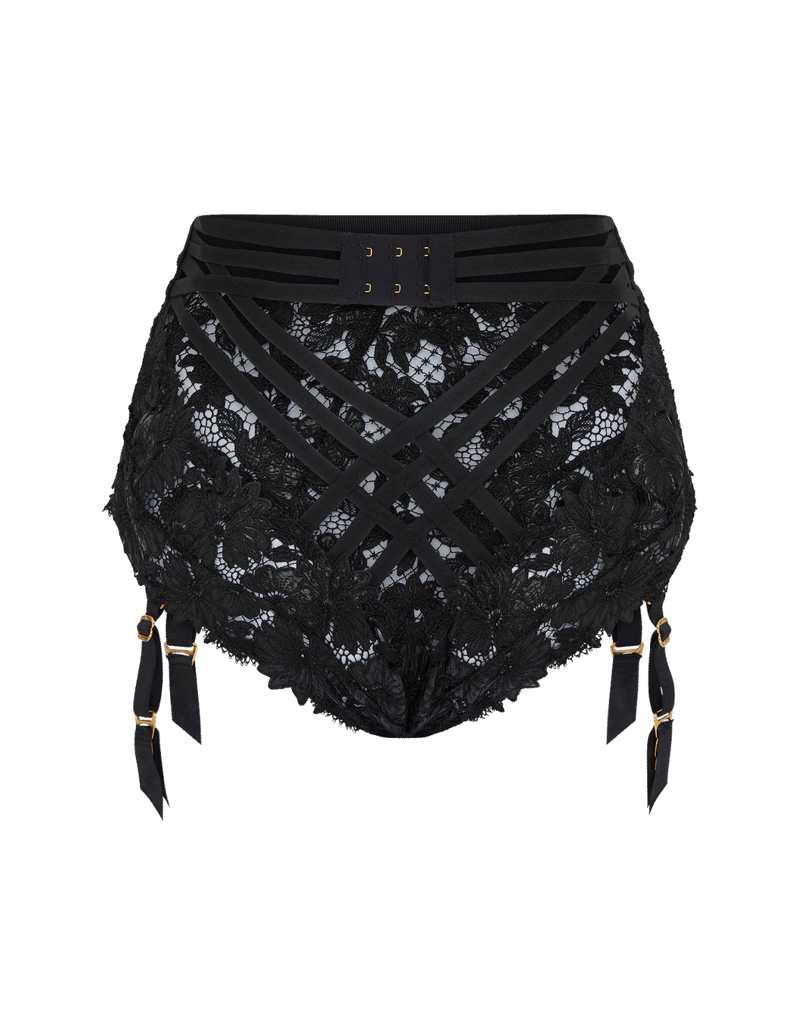 Edira Suspender Brief Black | Agent Provocateur