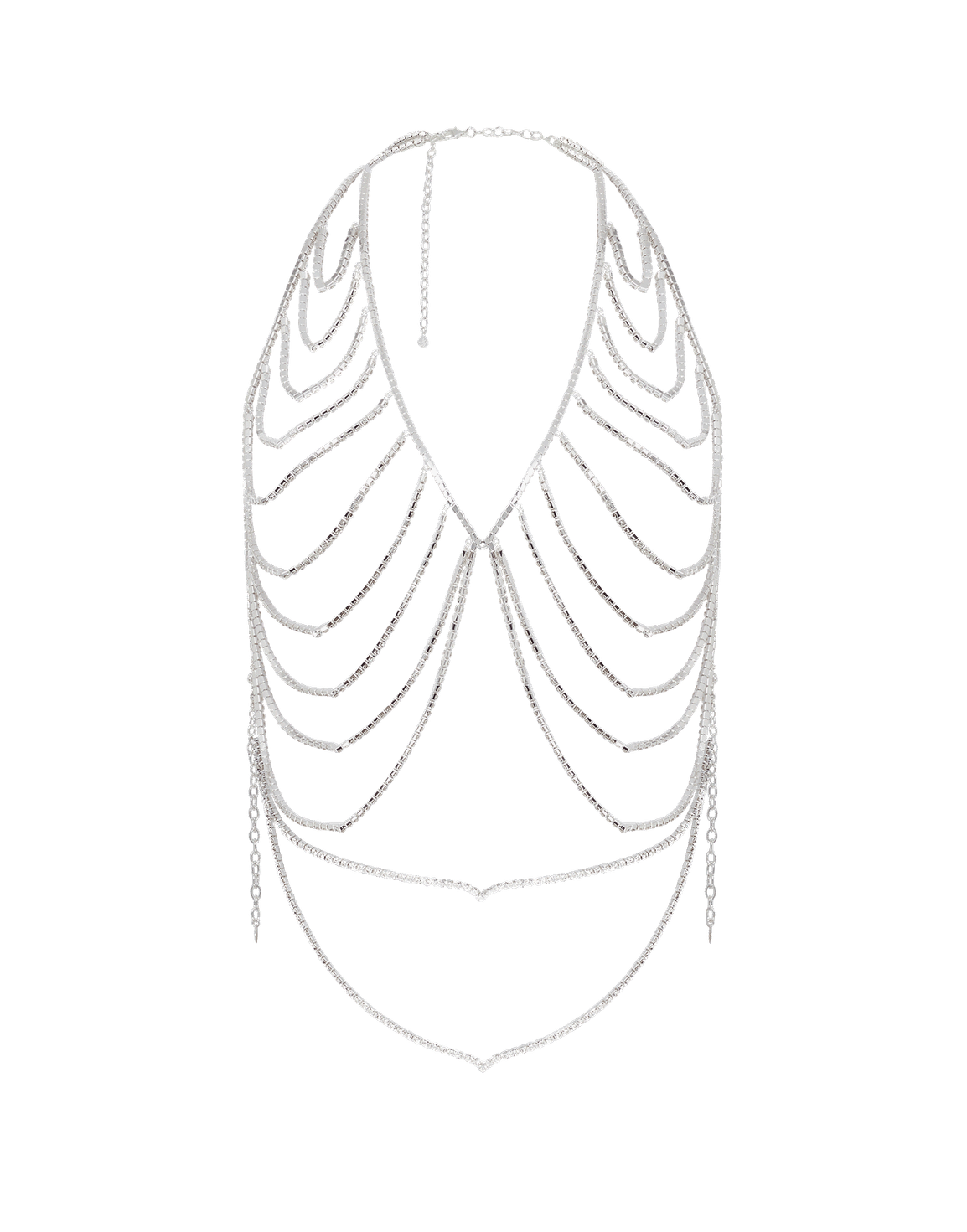 Elliotte Waistcoat Silver/Crystal | Agent Provocateur