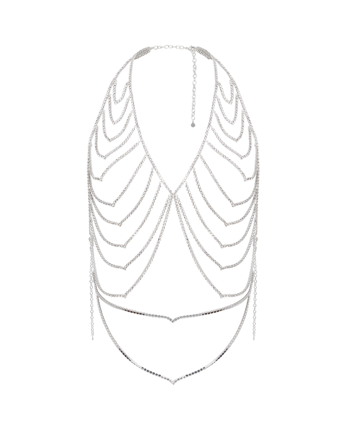 Elliotte Waistcoat Silver/Crystal | Agent Provocateur