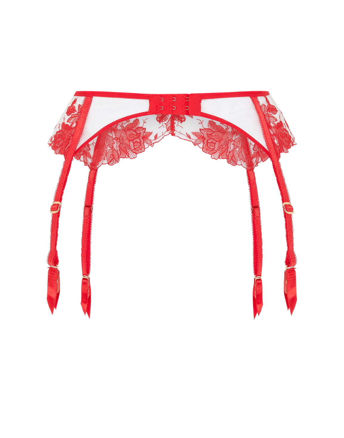 Elvie Suspender Red/Sand | Agent Provocateur