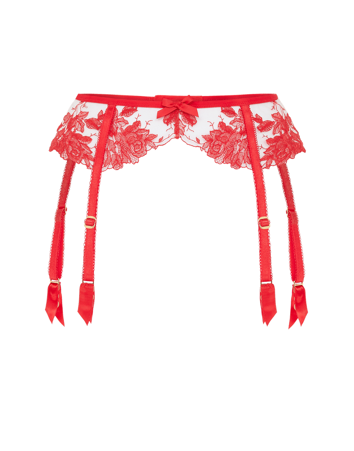 Elvie Suspender Red/Sand | Agent Provocateur