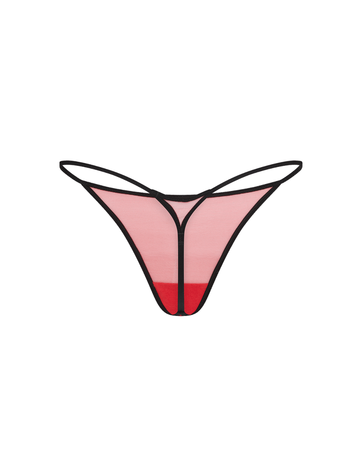 AP ASAP Trixie Thong Black, Baby Pink/Black | Agent Provocateur