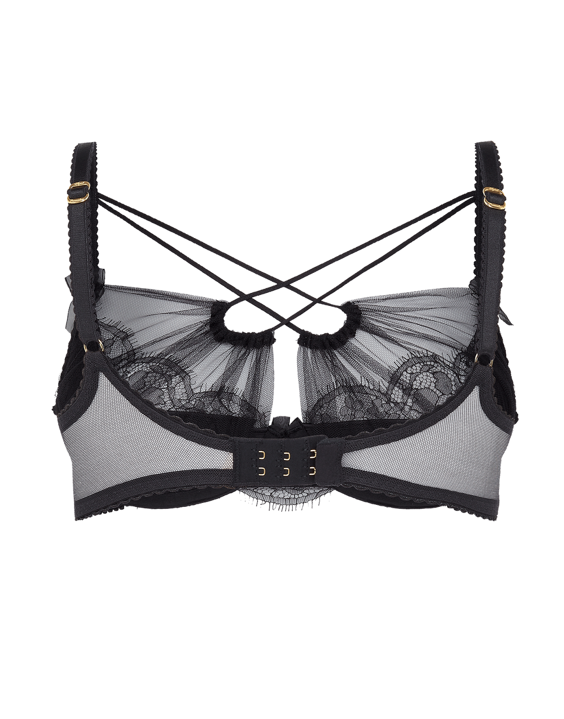 Halley High Neck Underwired Bra Black | Agent Provocateur