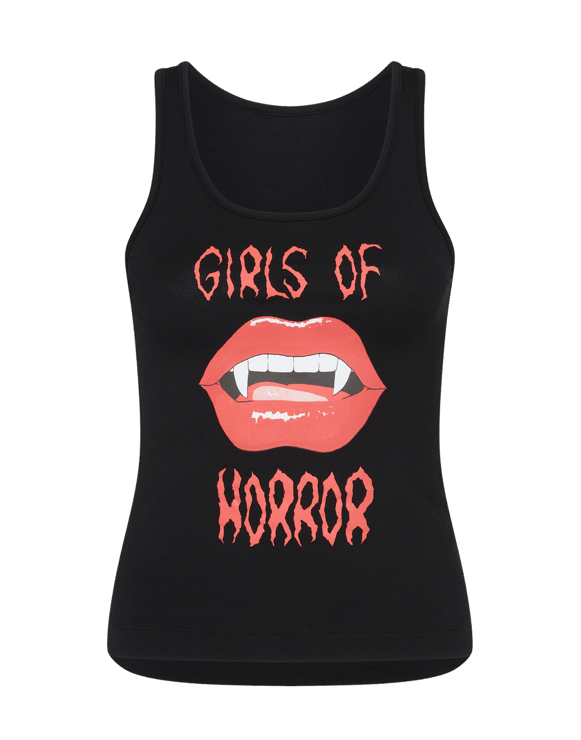 Horror Pyjama Vest Black/Red | Agent Provocateur