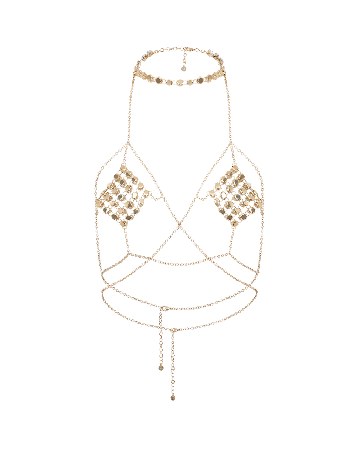 Kensia Body Chain Gold/Crystal | Agent Provocateur