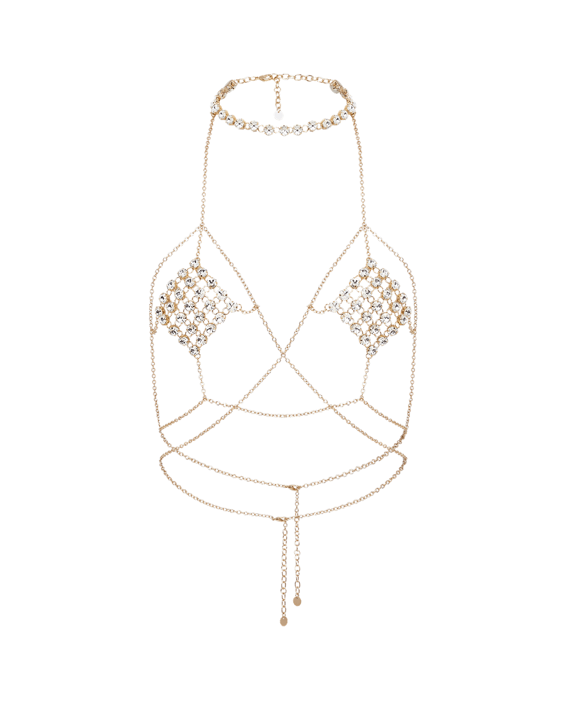 Kensia Body Chain Gold/Crystal | Agent Provocateur