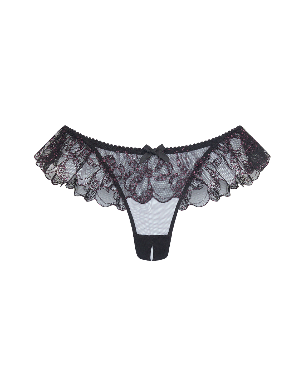 Louella Ouvert Black/Pink | Agent Provocateur