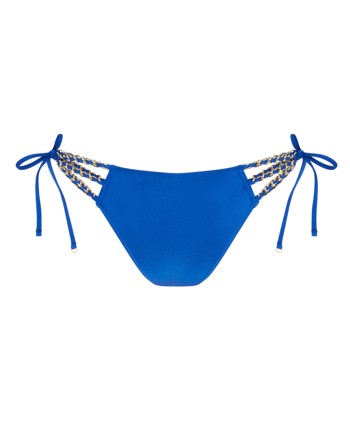 Montie Bikini Bottom Blue/Gold | Agent Provocateur