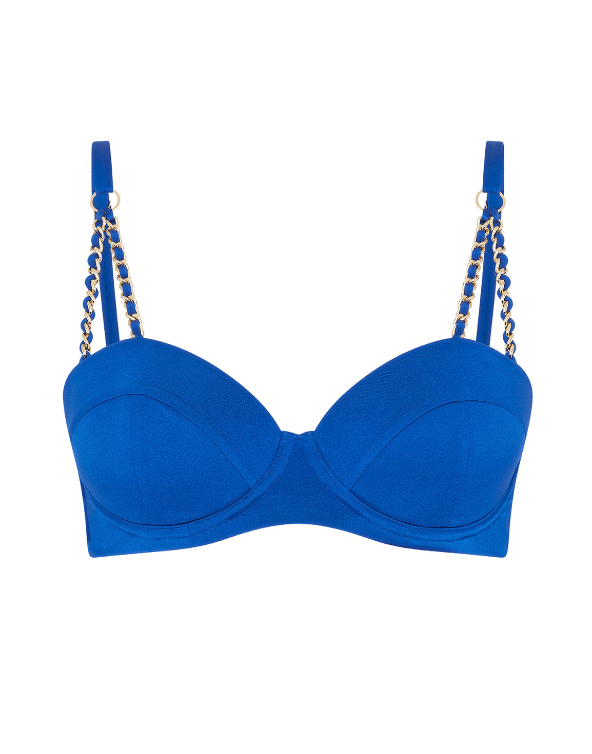 Montie Bikini Top Blue/Gold | Agent Provocateur