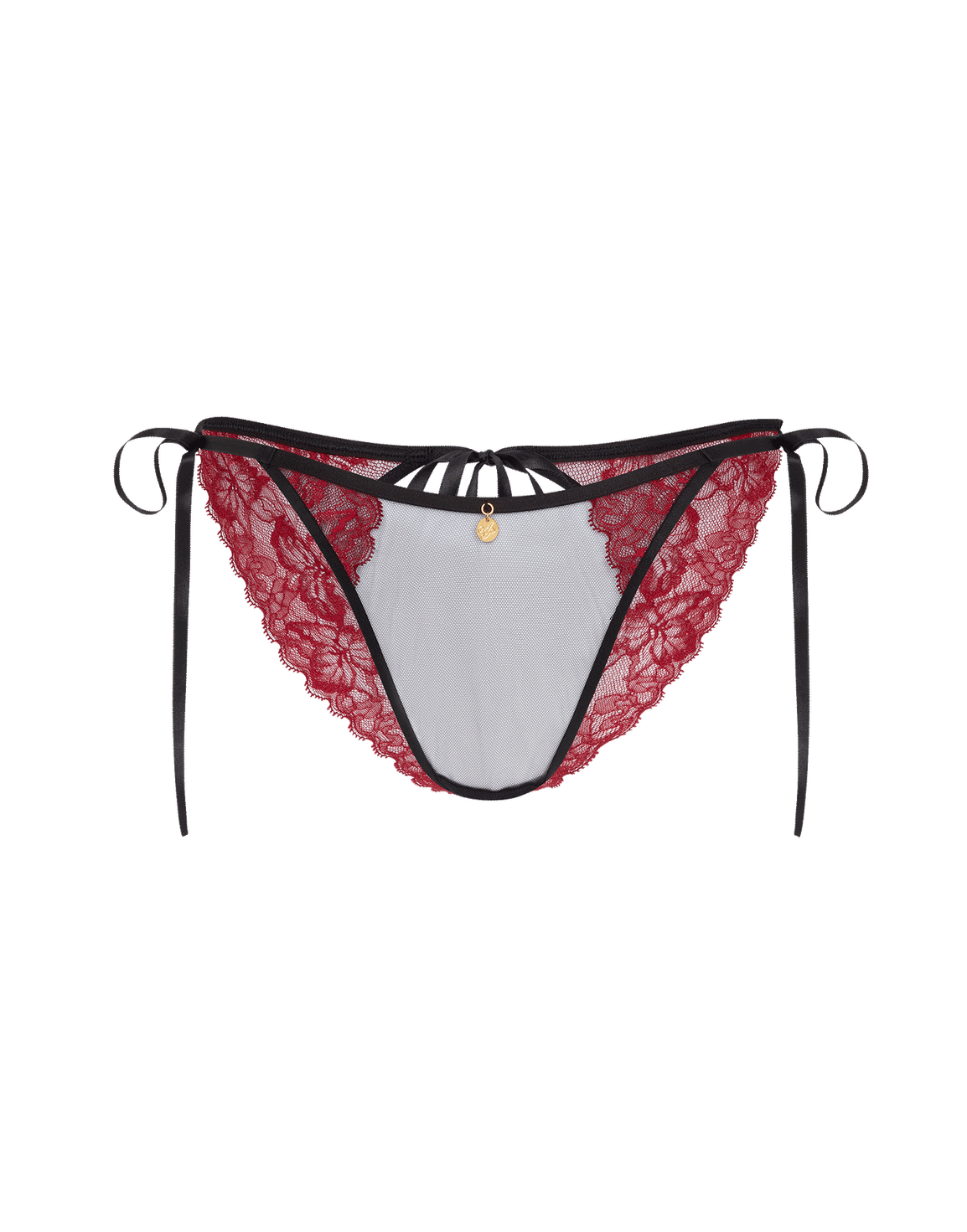 Otta Tie Side Brief Black/Red | Agent Provocateur