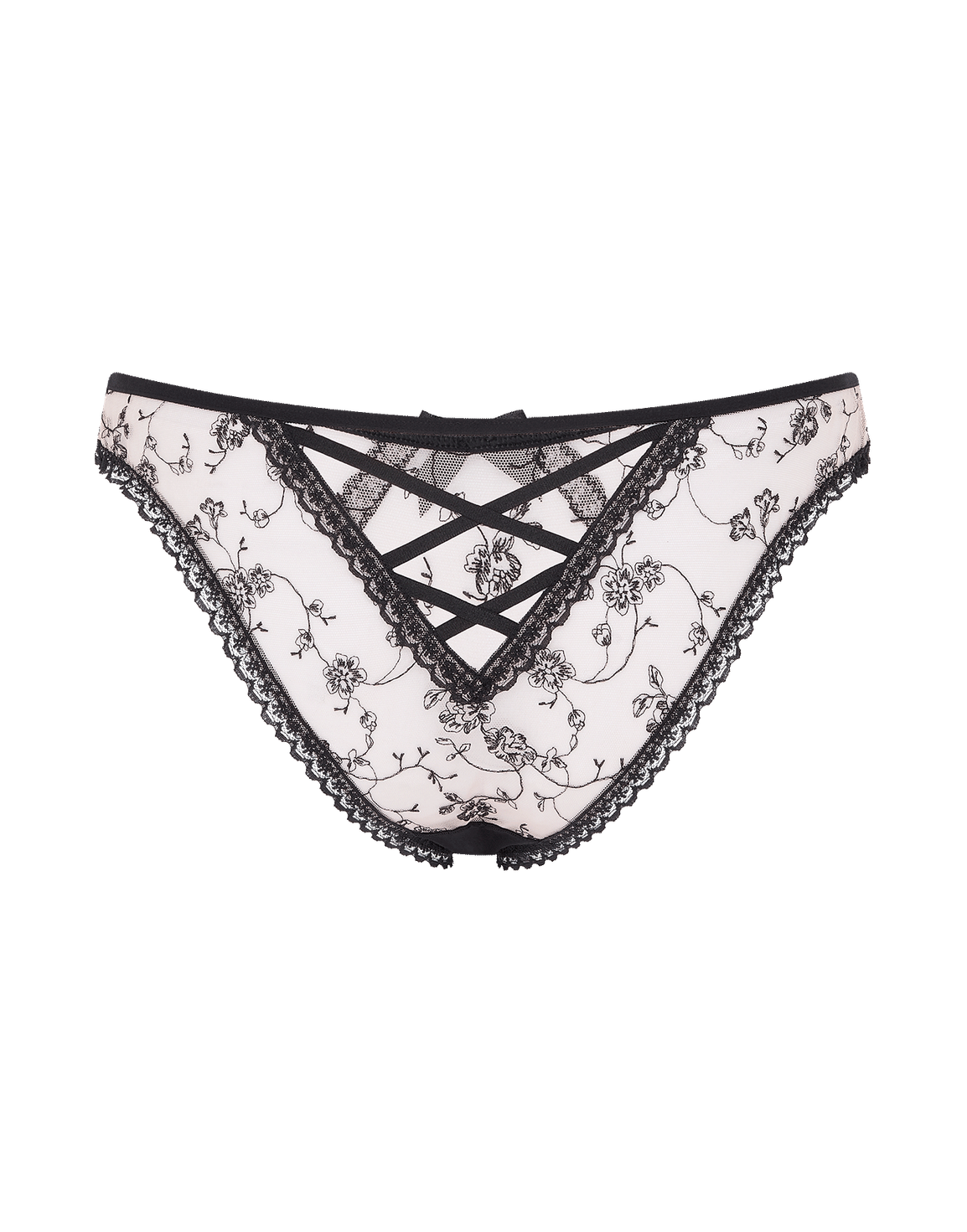 Rosaleen Full Brief Baby Pink/Black | Agent Provocateur