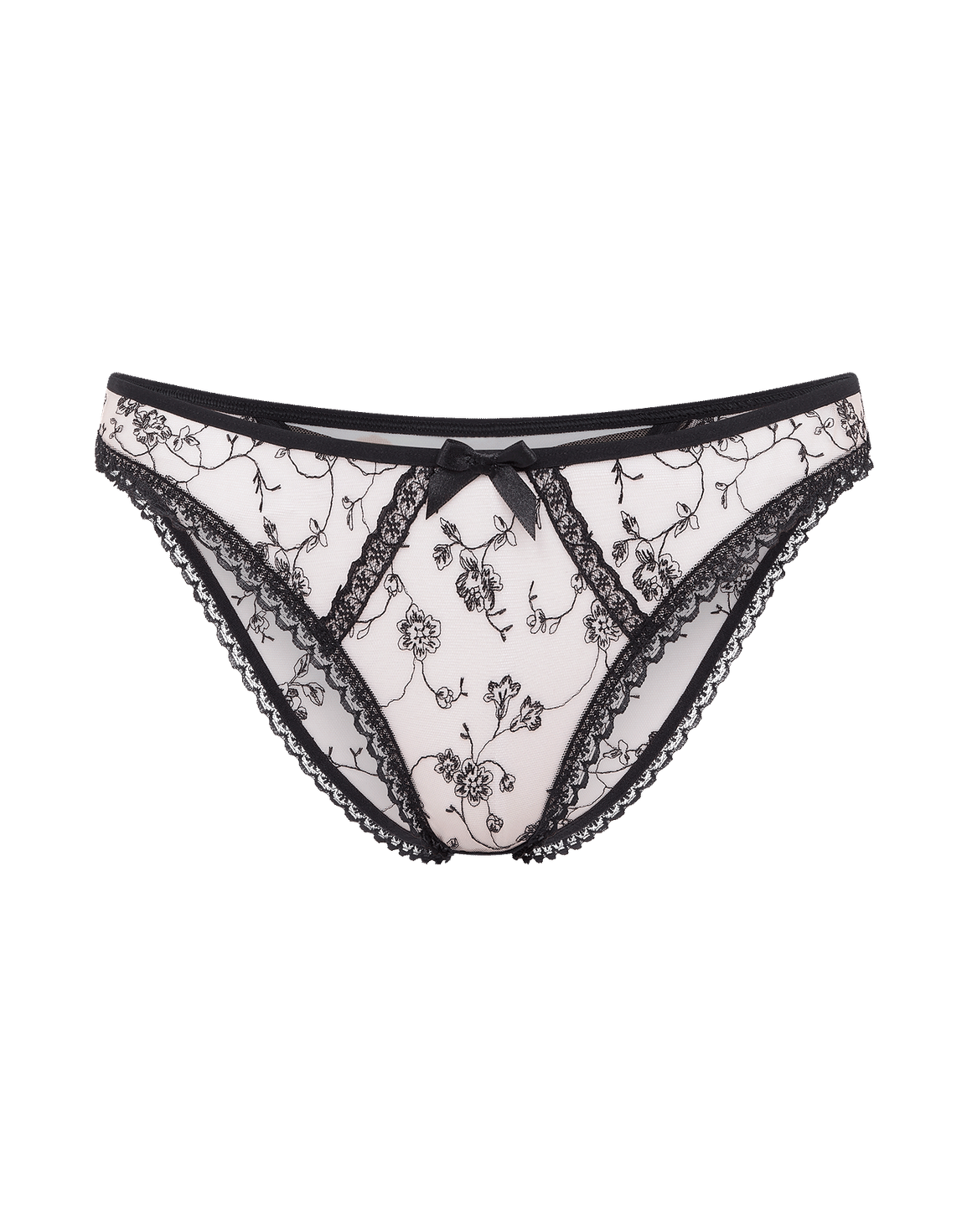 Rosaleen Full Brief Baby Pink/Black | Agent Provocateur