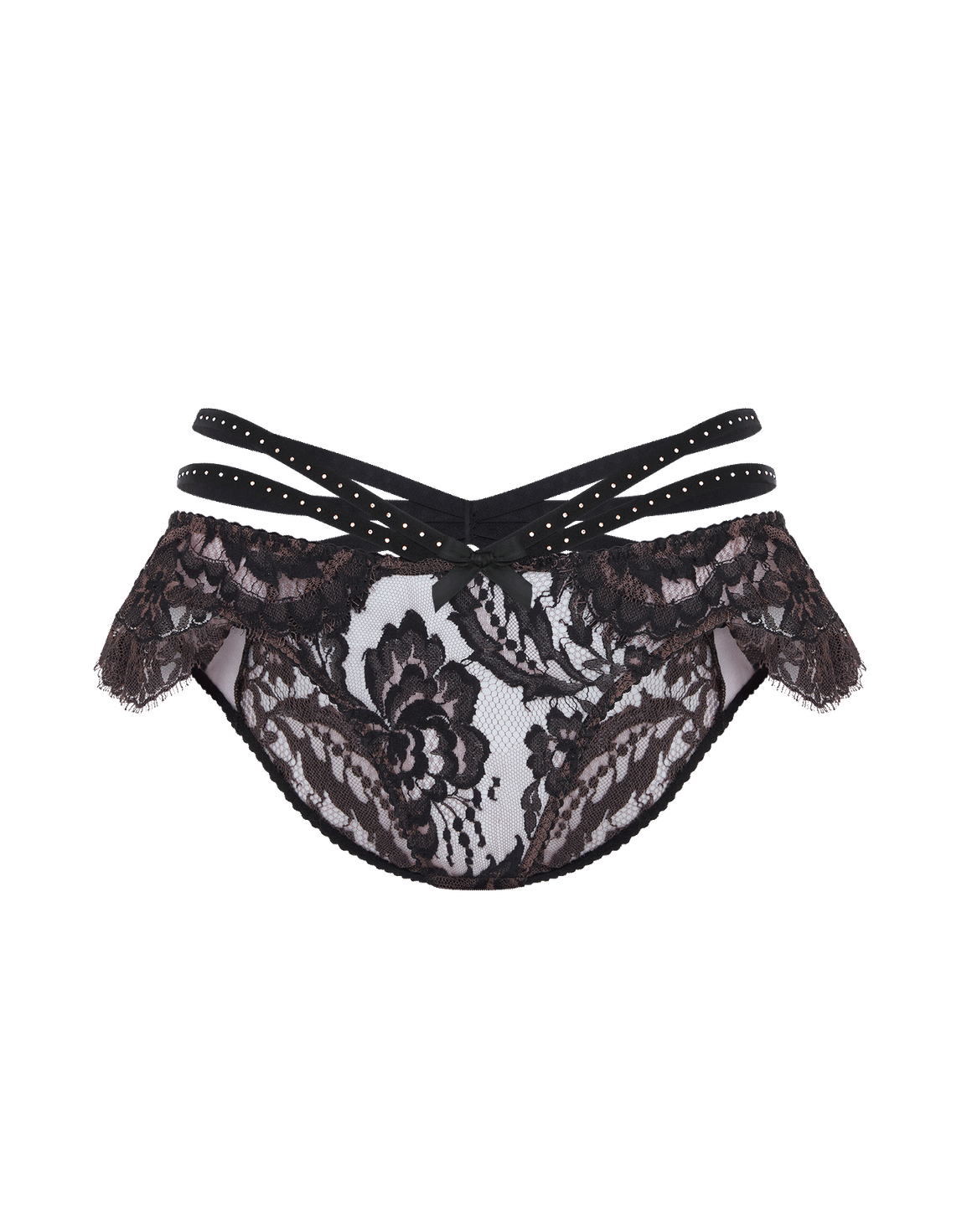 Temptressa Full Brief Mink/Black | Agent Provocateur
