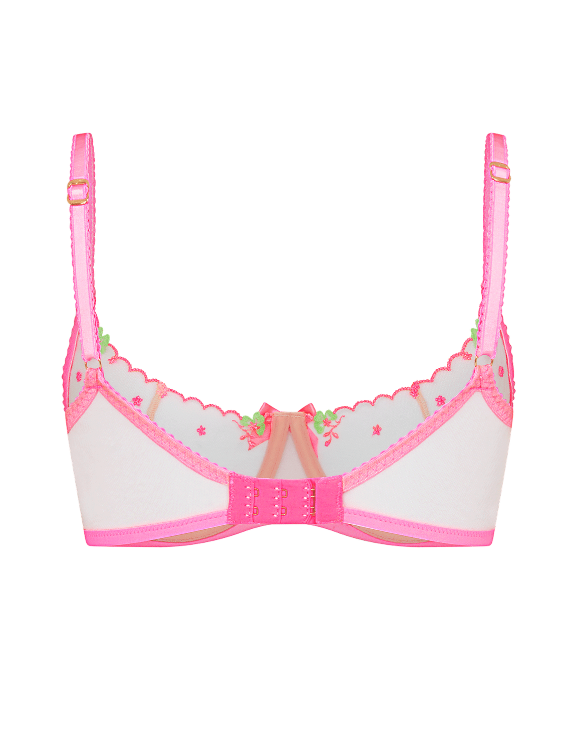 Willowe Full Cup Underwired Bra Pink/Green | Agent Provocateur