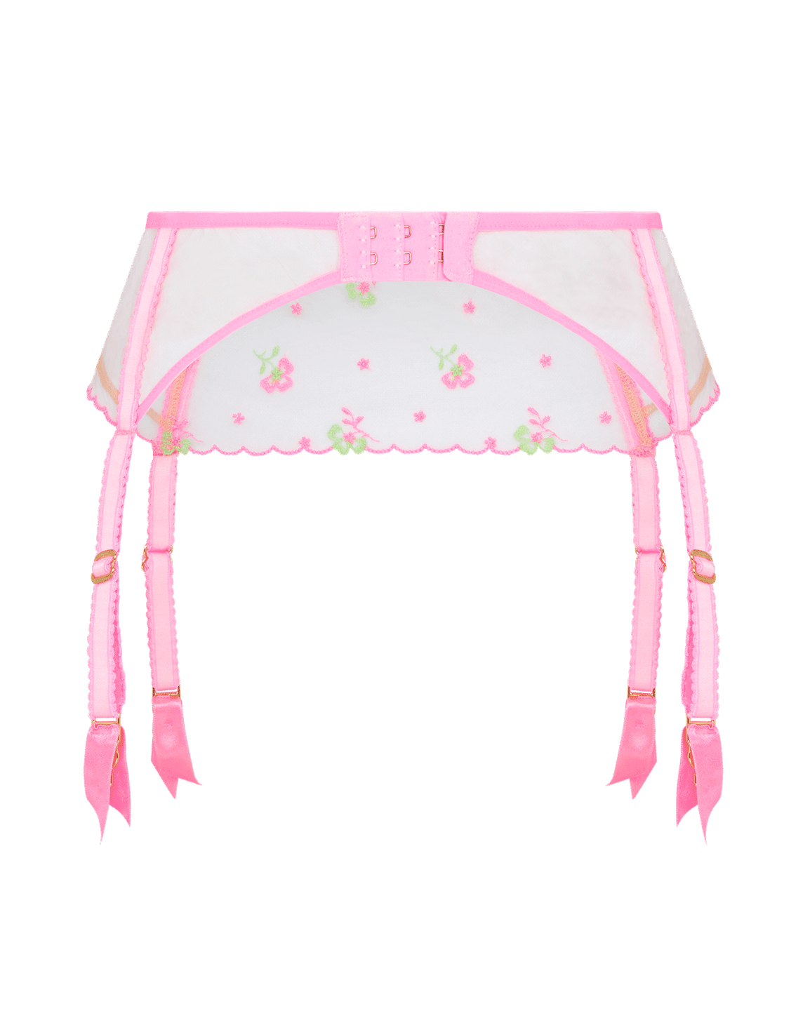 Willowe Suspender Pink/Green | Agent Provocateur