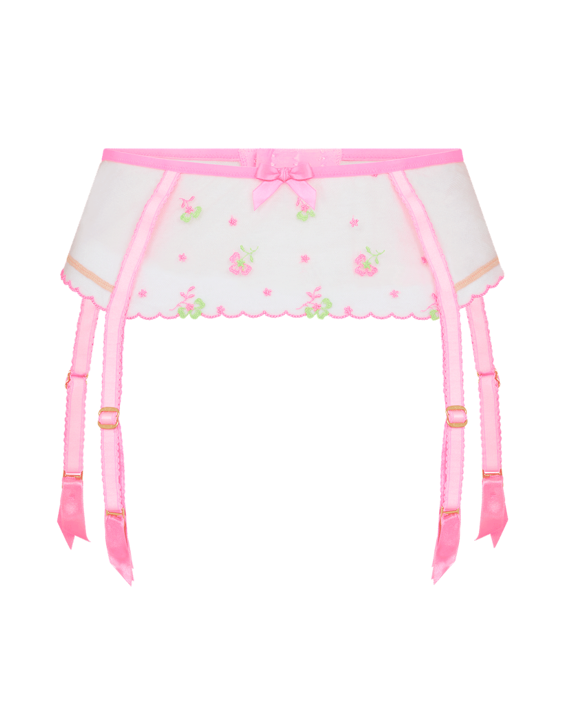 Willowe Suspender Pink/Green | Agent Provocateur