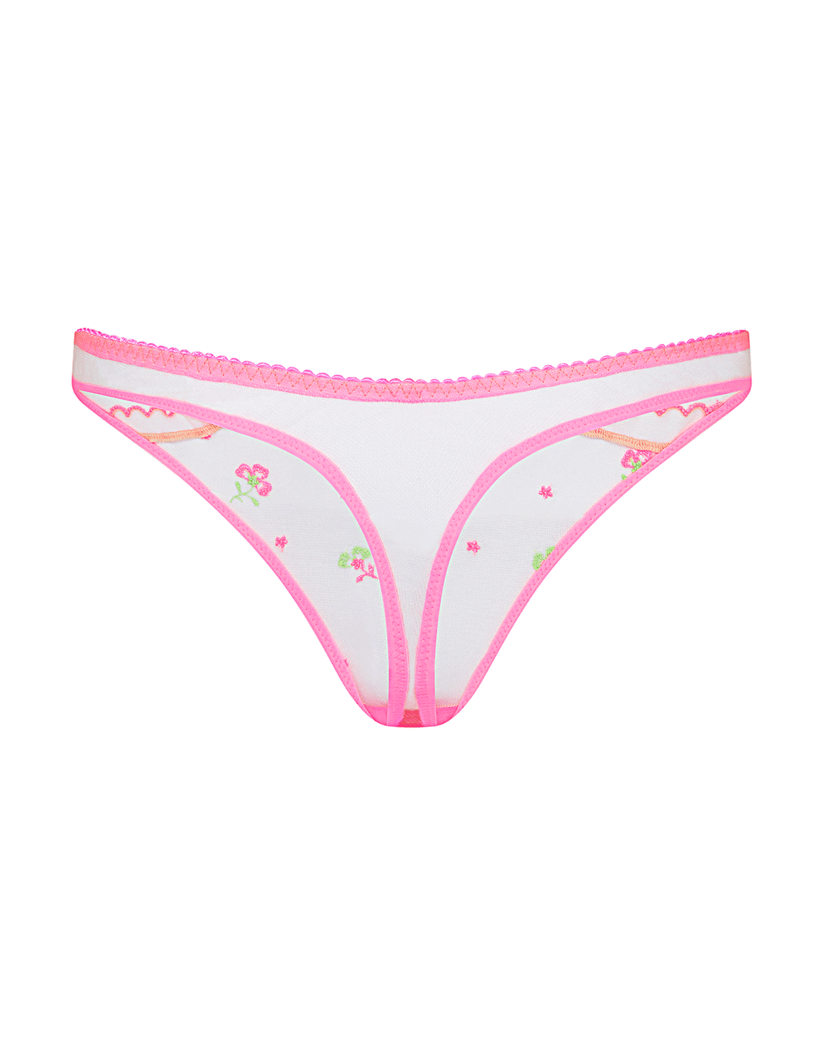 Willowe Thong Pink/Green | Agent Provocateur