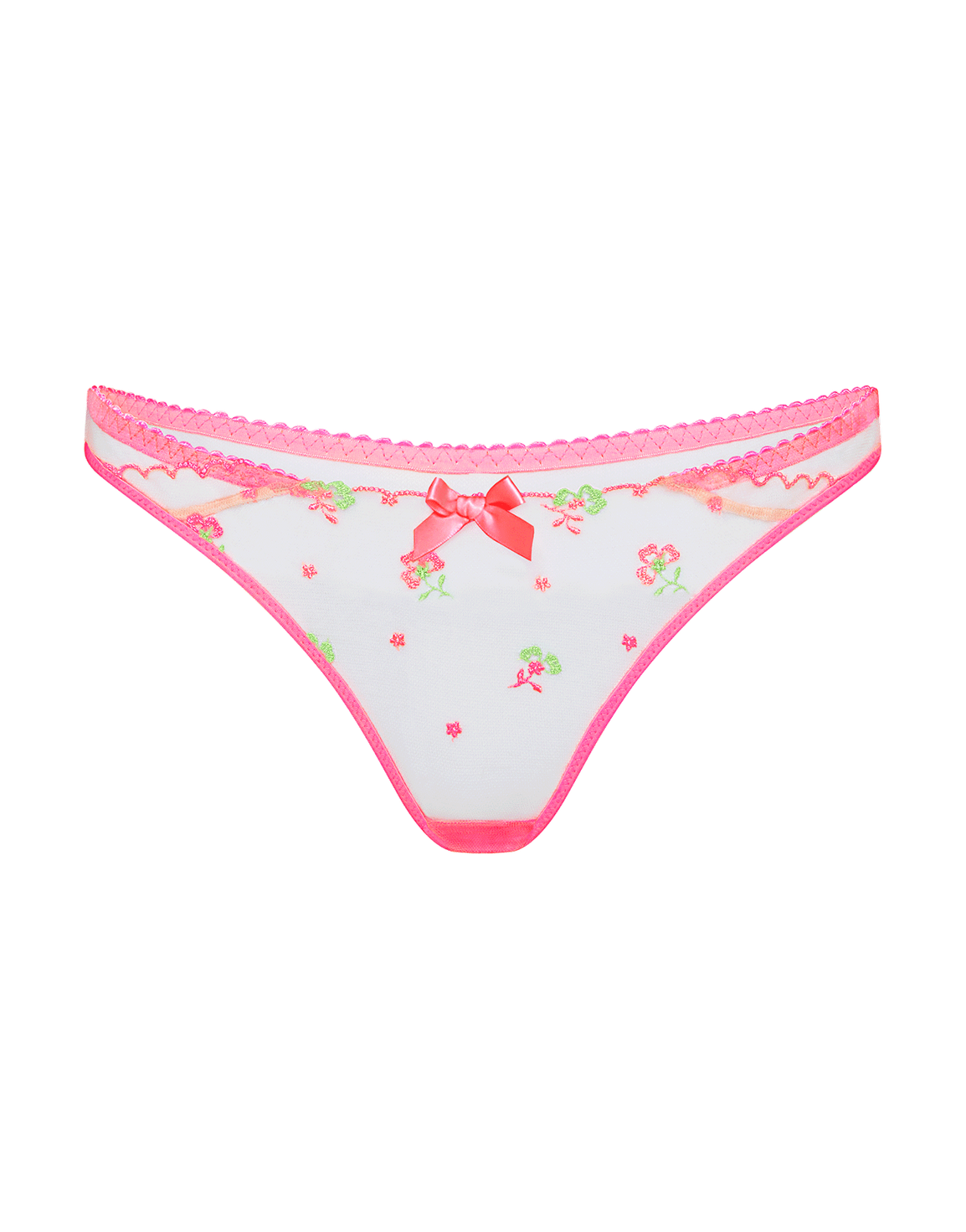Willowe Thong Pink/Green | Agent Provocateur