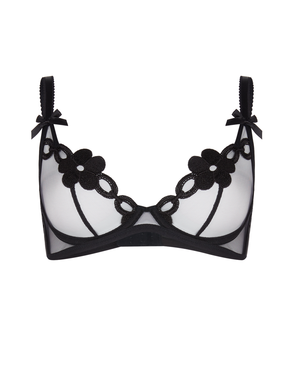 Daysi Plunge Underwired Bra Black | Agent Provocateur