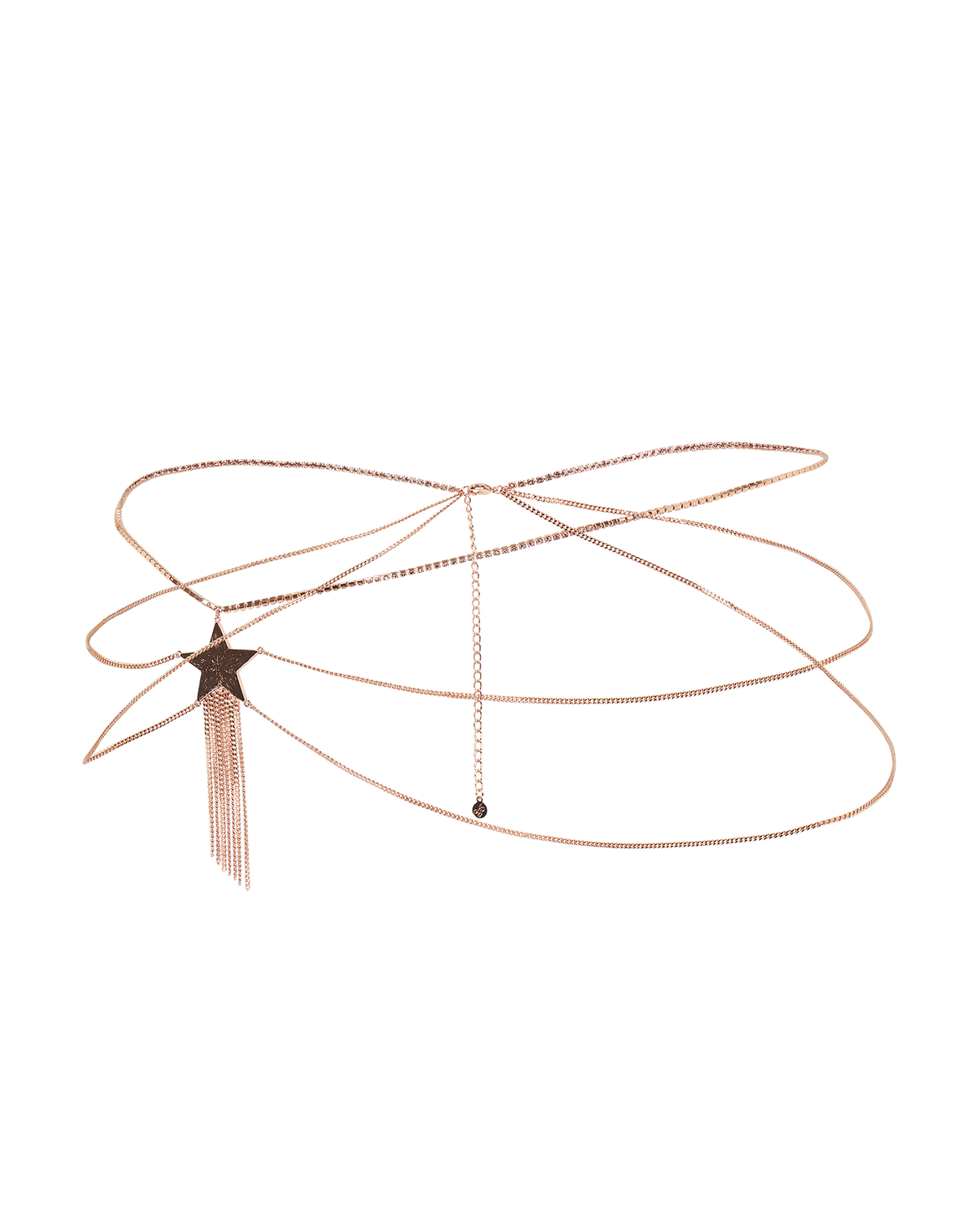 Dustie Belly Chain Rose Gold/Crystal | Agent Provocateur