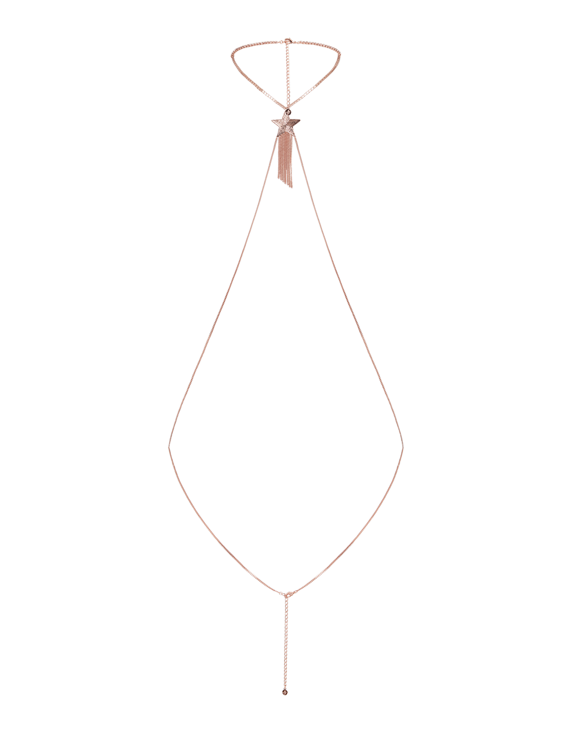 Dustie Body Chain Rose Gold/Crystal | Agent Provocateur