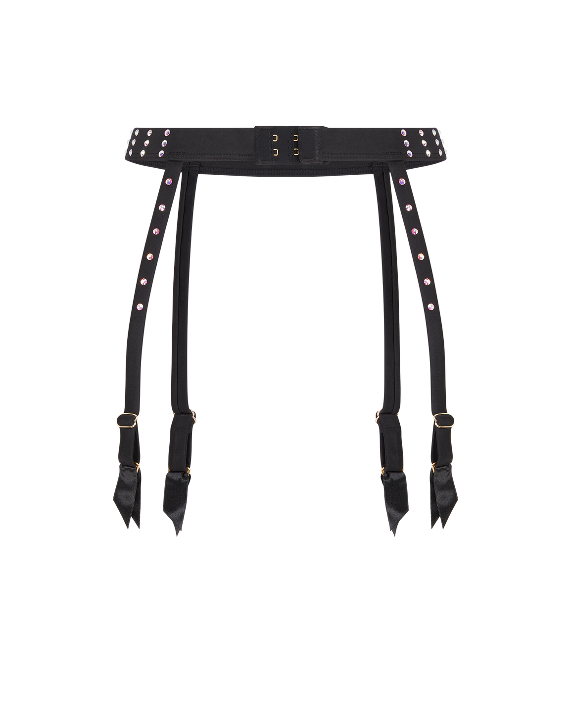 Estellie Suspender Black/Aurora Borealis | Agent Provocateur