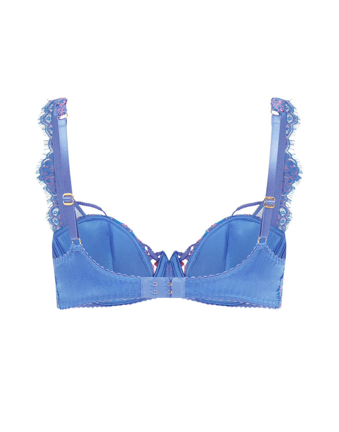 Eviee Plunge Underwired Bra Blue | Agent Provocateur
