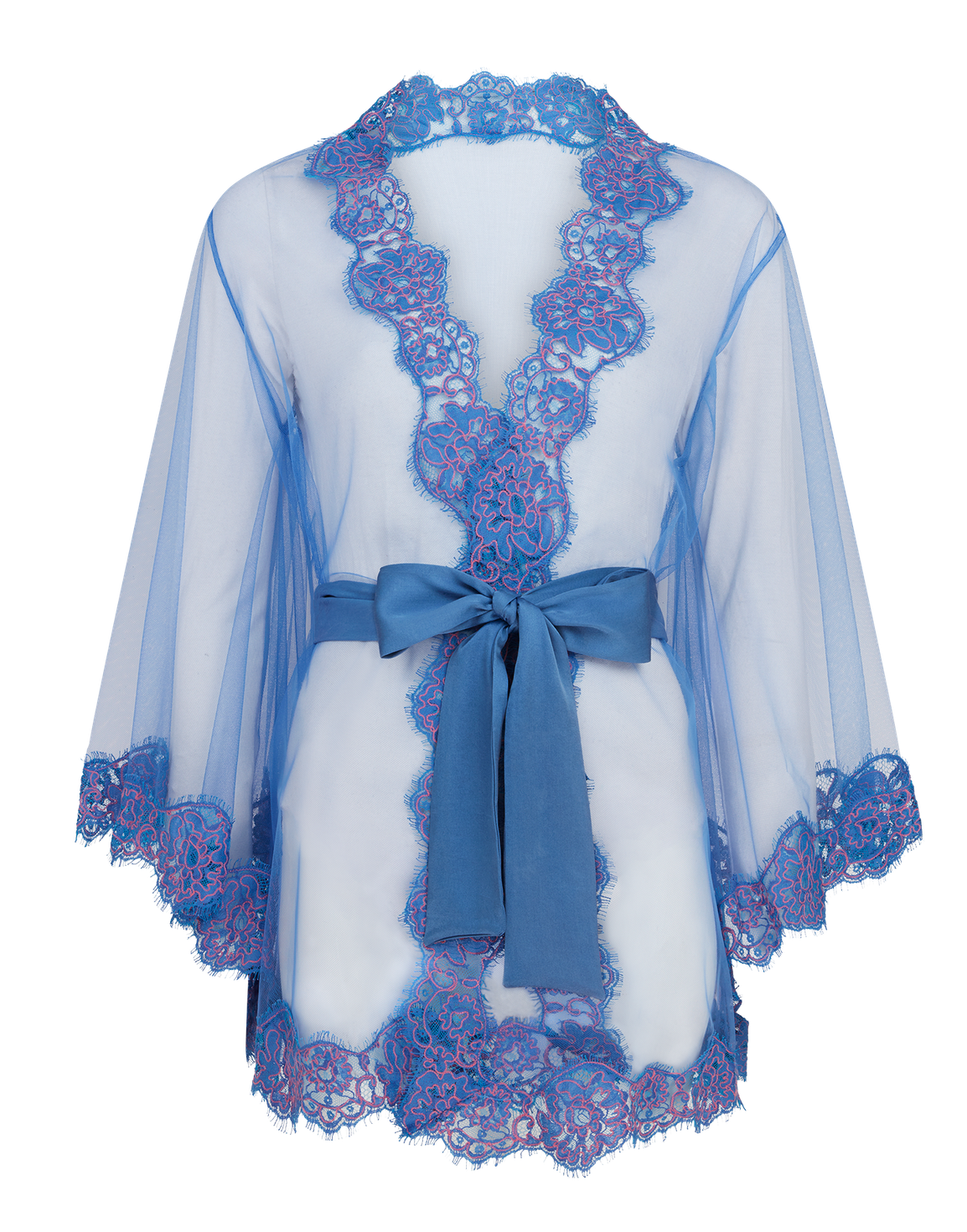 Eviee Short Kimono Blue | Agent Provocateur