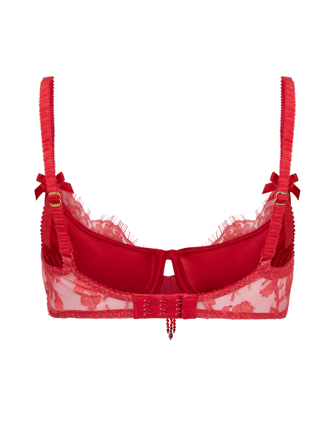 Graicelle Plunge Underwired Bra Red | Agent Provocateur