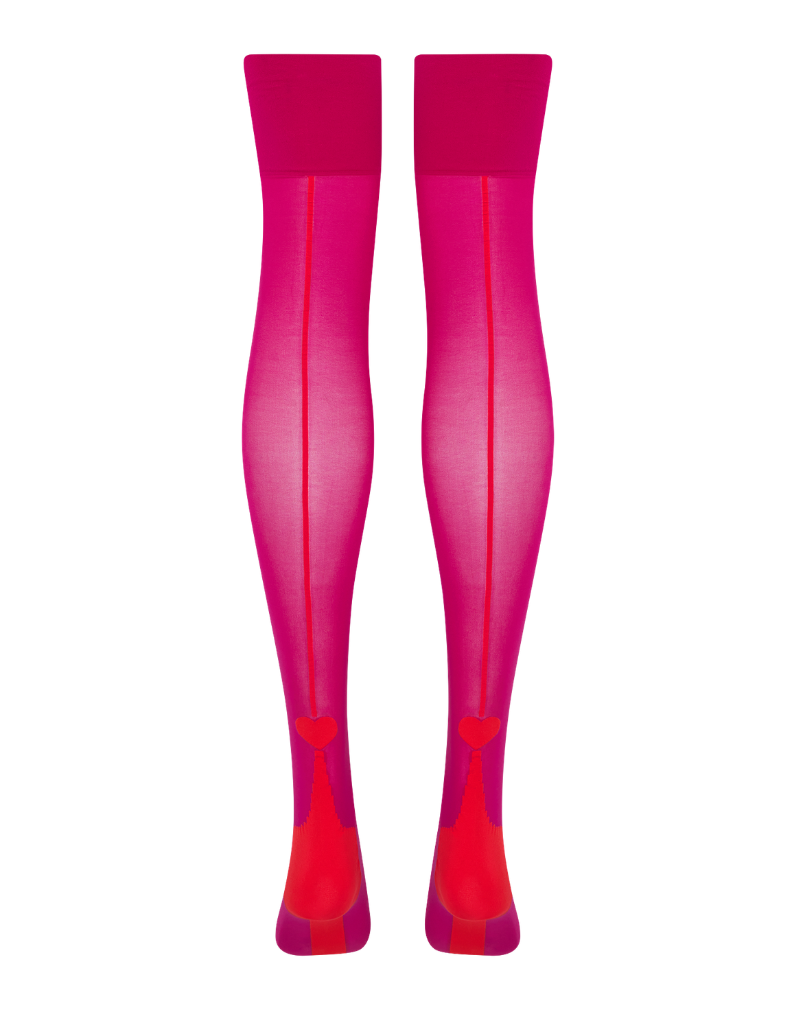 Lea Stockings Fuchsia/Red | Agent Provocateur