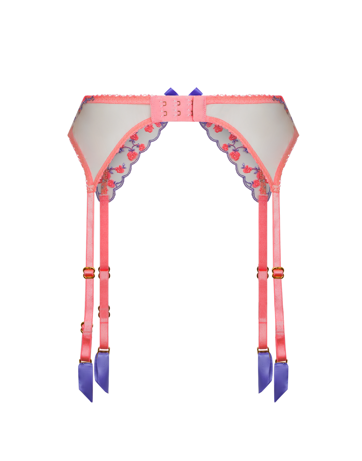 Lissa Suspender Pink/Lilac | Agent Provocateur