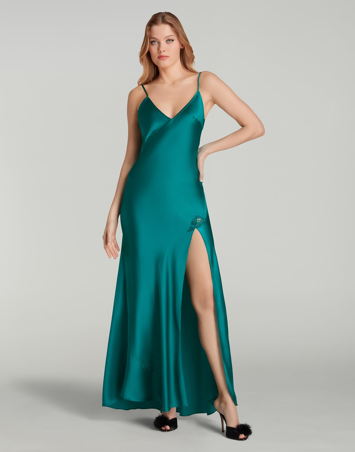 Solanna Long Slip Solanna Green | Agent Provocateur
