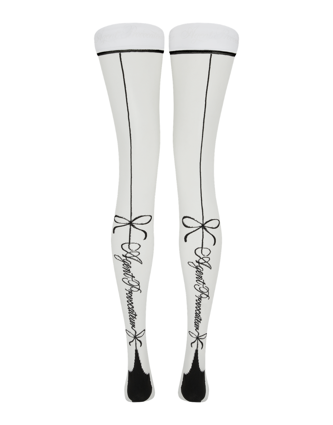 AP Signature Hold Ups White/Black | Agent Provocateur