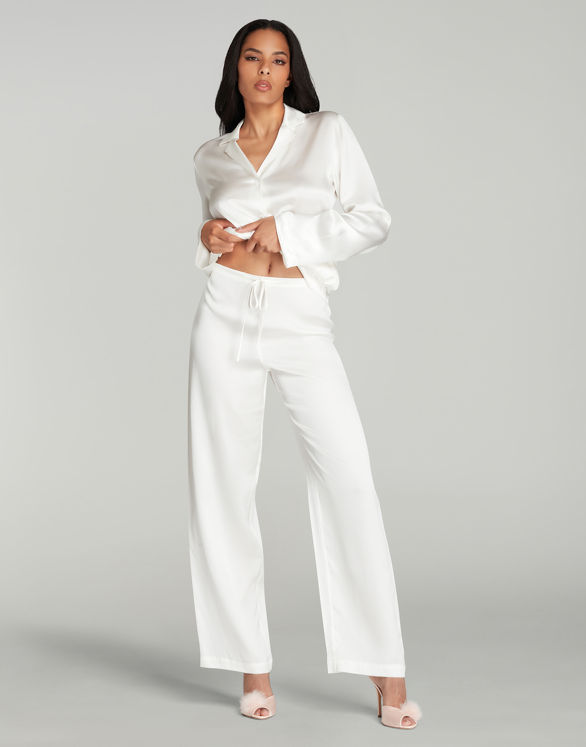 Cecily Pyjama Set Ivory/Ivory | Agent Provocateur
