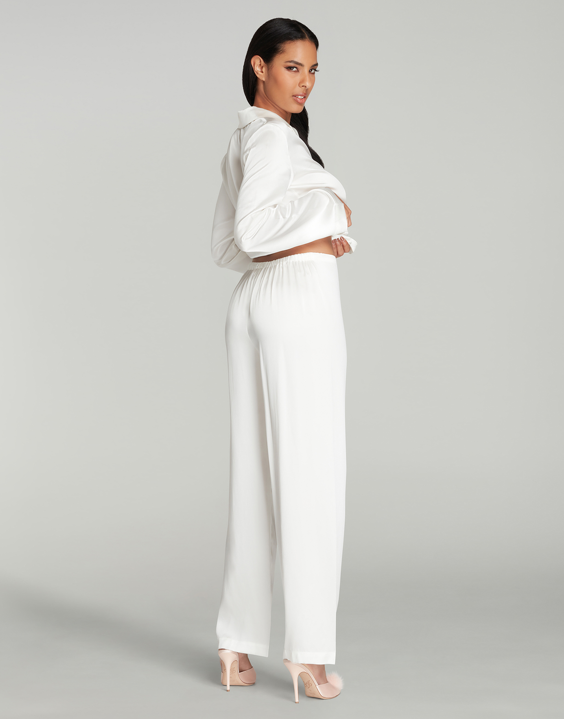 Cecily Pyjama Set Ivory/Ivory | Agent Provocateur