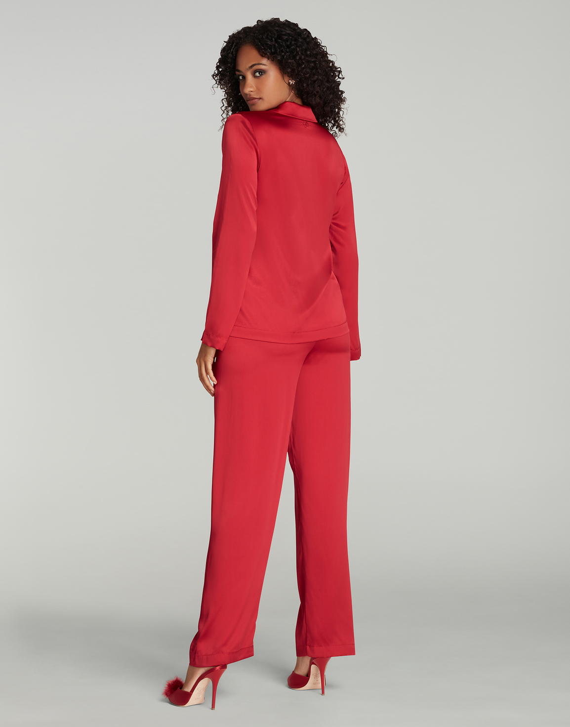 Cecily Pyjama Set Red/Red | Agent Provocateur