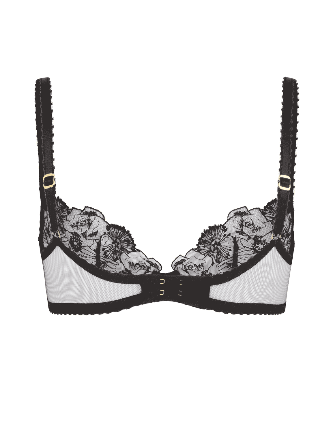 Jayce Plunge Underwired Bra Black | Agent Provocateur