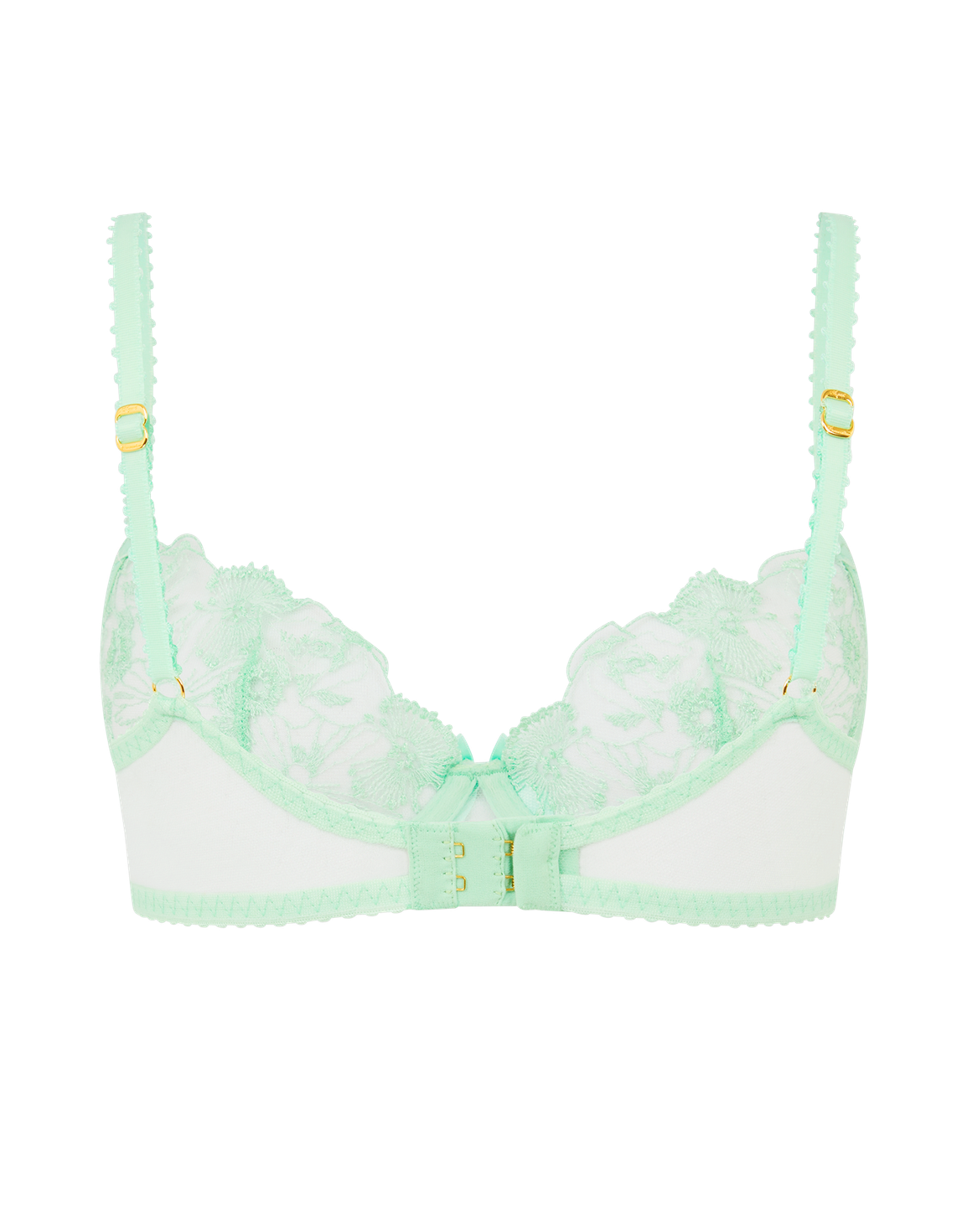 Jayce Plunge Underwired Bra Mint/Mint | Agent Provocateur