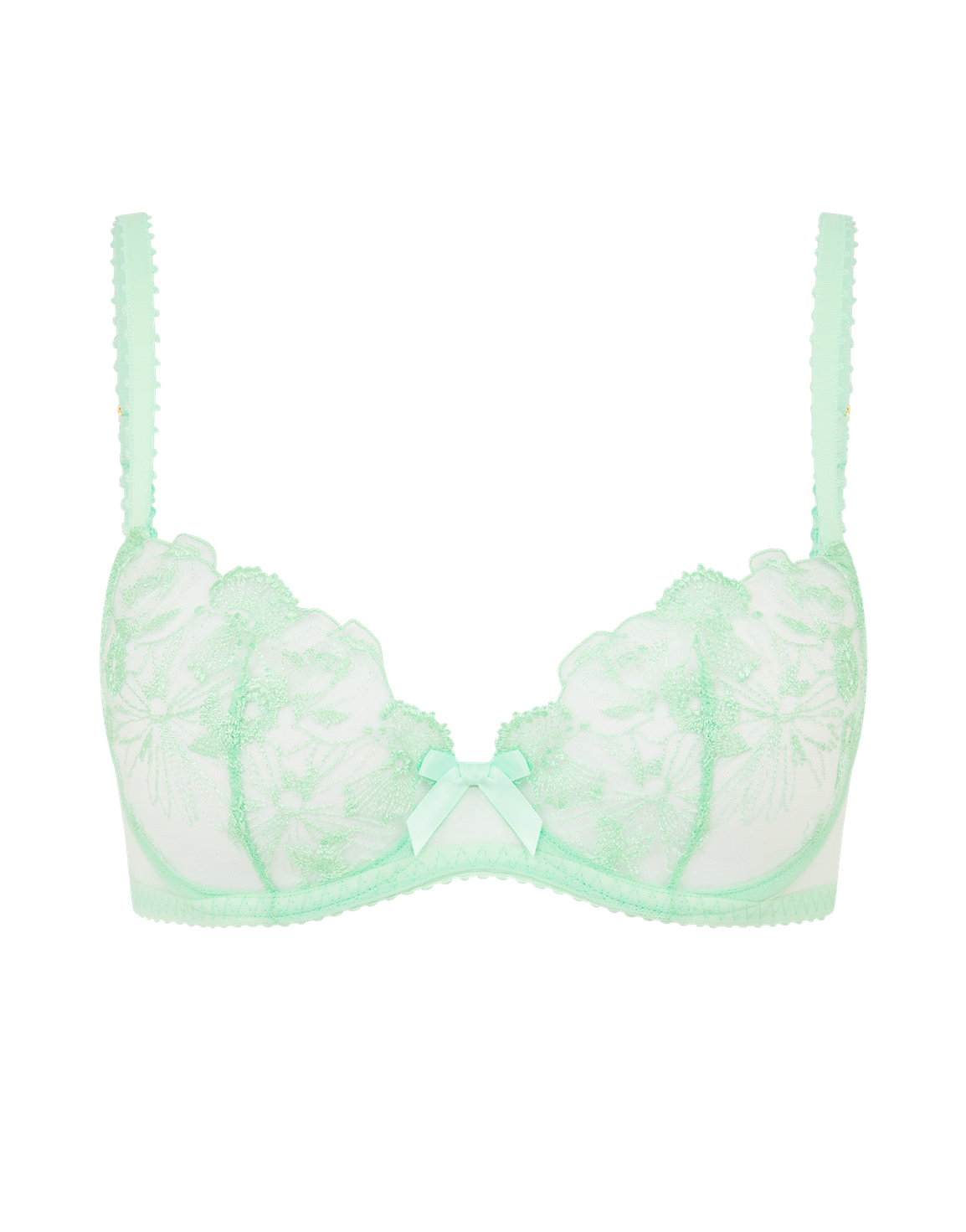 Jayce Plunge Underwired Bra Mint/Mint | Agent Provocateur