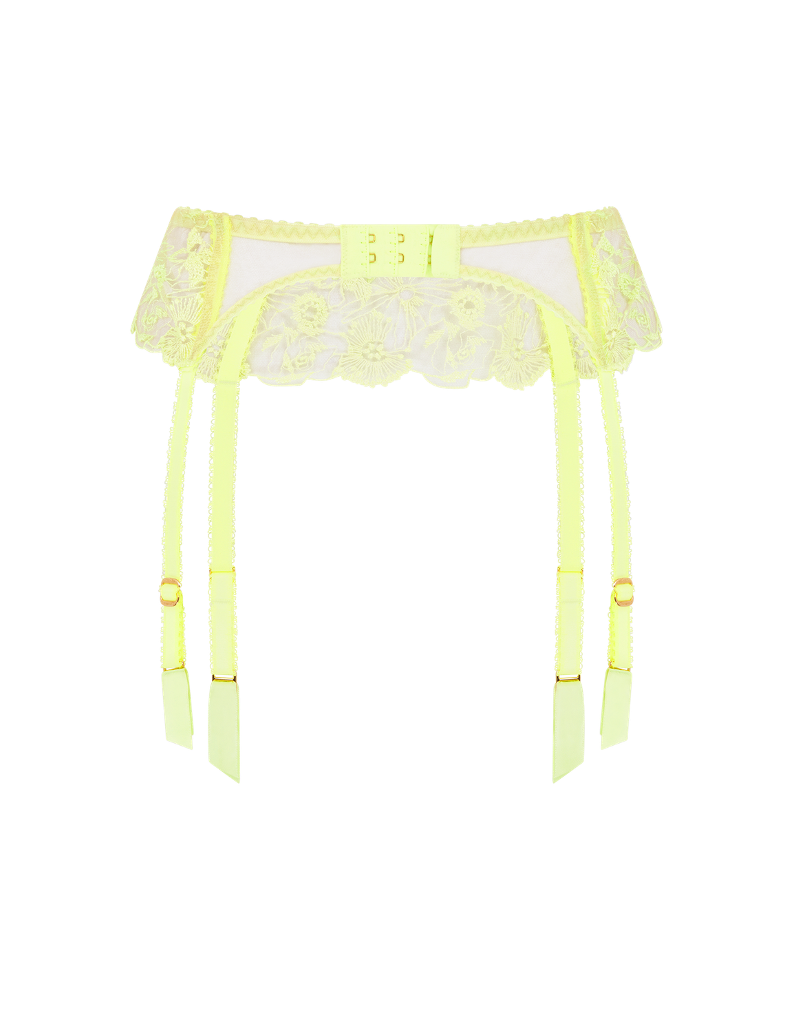 Jayce Suspender Neon Lemon/Sand | Agent Provocateur