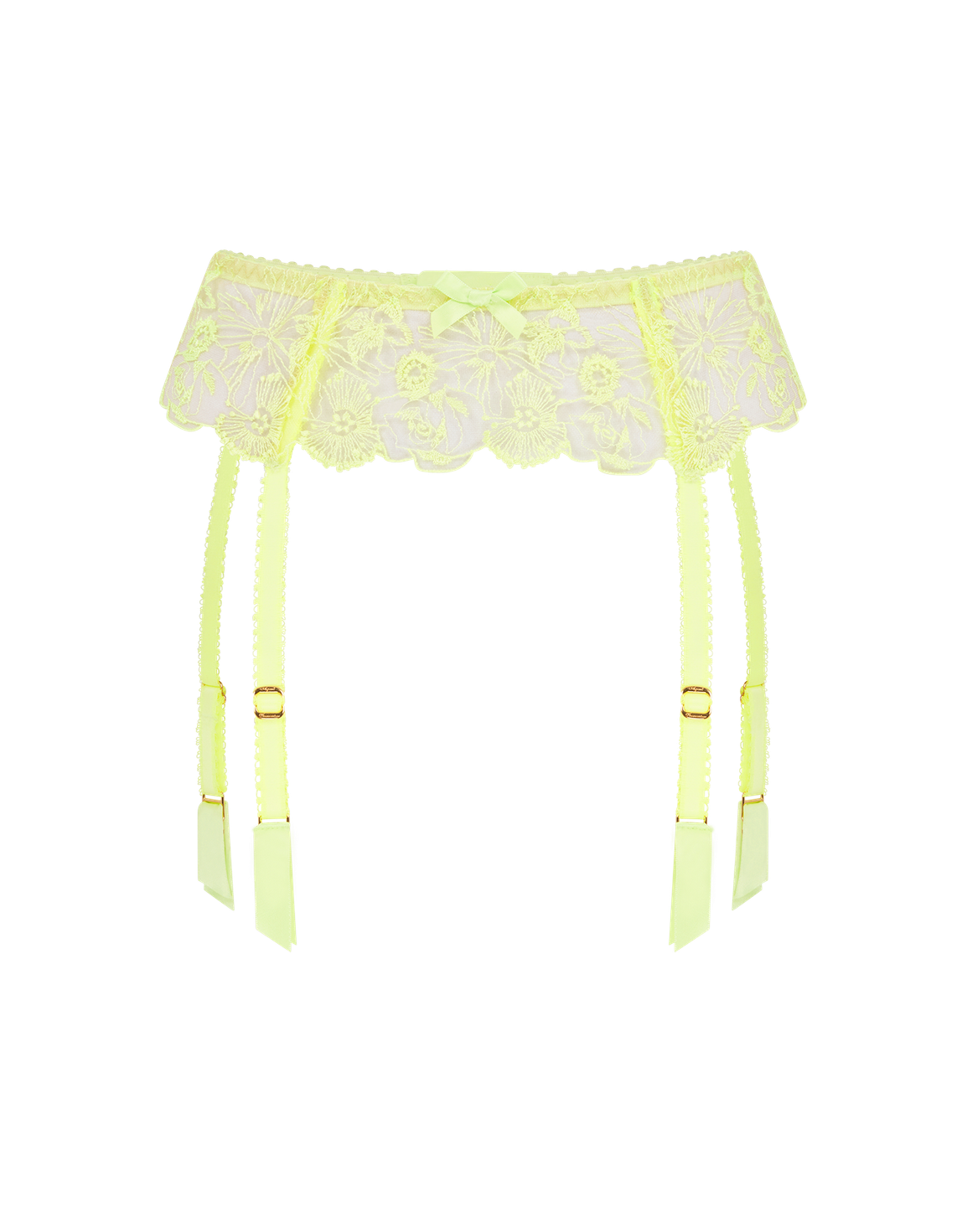 Jayce Suspender Neon Lemon/Sand | Agent Provocateur