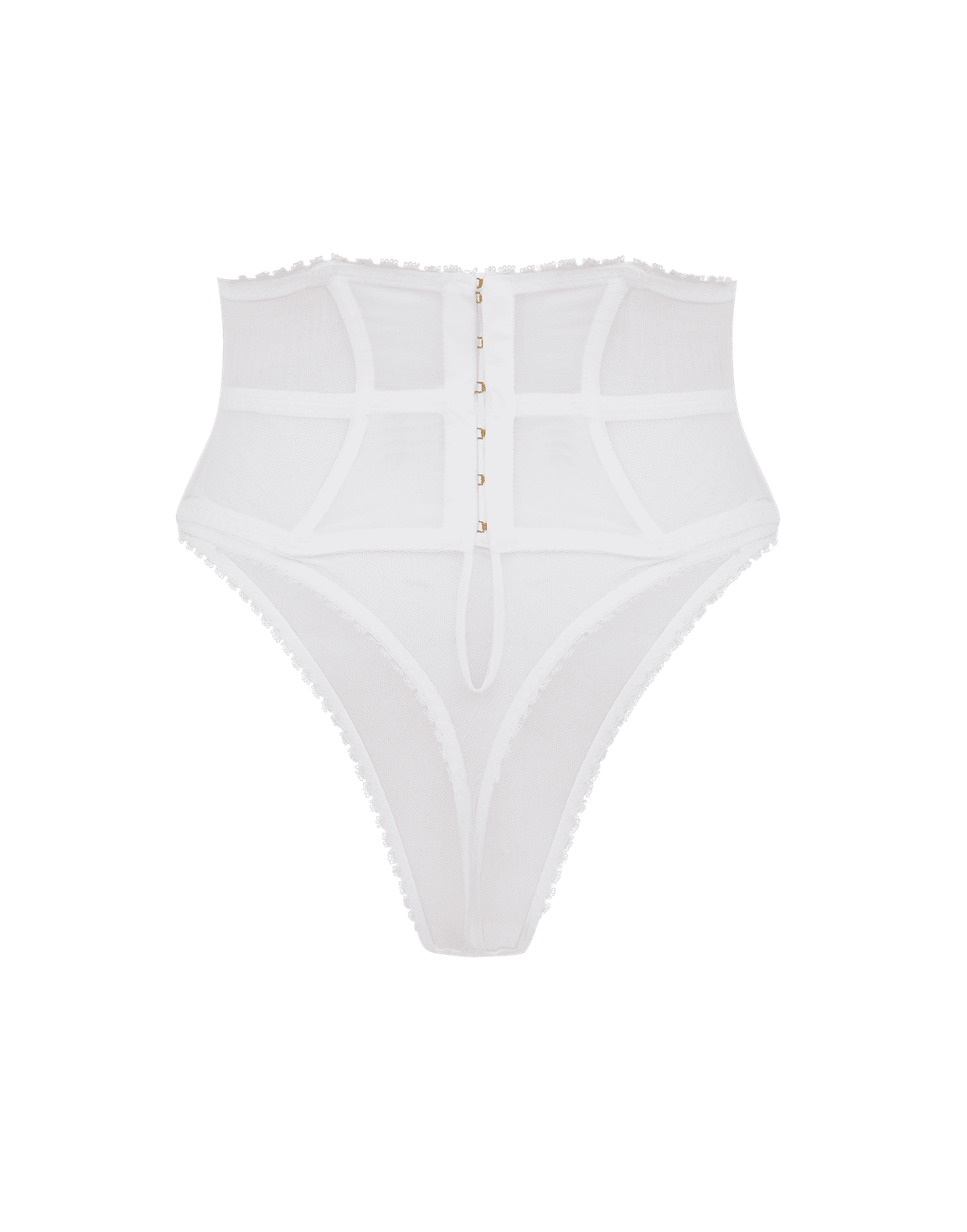Burty High Waisted Thong White | Agent Provocateur